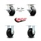 Service Caster 5 Inch Kingpinless Rubber on Steel Caster Brake & Swivel Lock 2 Rigid SCC, 2PK SCC-KP30S520-RSR-SLB-BSL-2-R-2 - alternate 6